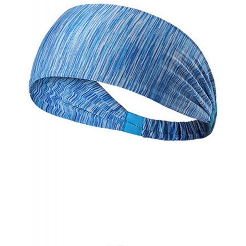 Headbands Neutral Hair Band- High Elastic Hair Band- Sports Headband- Solid Color Hair Ring- Fashion Headband - Blue - C018XN...
