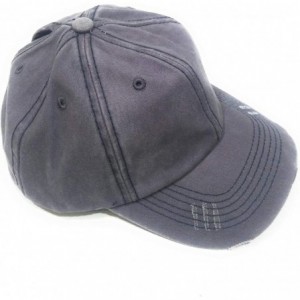 Baseball Caps High Ponytail Bun Distressed Vintage Western Baseball Cap Hat - Light Gray - CK18C5HL5AY $22.26