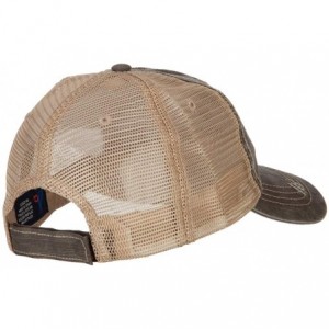 Baseball Caps US Air Force Veteran Military Embroidered Low Cotton Mesh Cap - Brown Khaki - CQ18L8RKUX7 $29.81