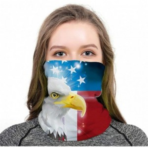 Balaclavas Bandana for Men Women Neck Gaiter Head Wrap Scarf Sun Dust Wind Balaclava Headwear - Stars and Stripes Eagle - CA1...