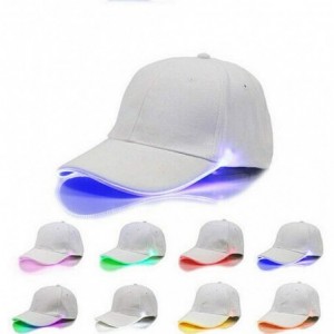 Baseball Caps LED Lighted up Hat Glow Club Party Baseball Hip-Hop Adjustable Sports Cap for Festival Club Stage - Green - C61...
