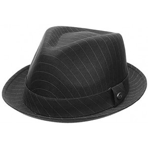 Fedoras Porkpie Fedora Men's Vintage Style Wool Blend - F2783navy - CT18LNEG9K6 $23.79