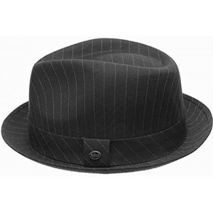 Fedoras Porkpie Fedora Men's Vintage Style Wool Blend - F2783navy - CT18LNEG9K6 $23.79