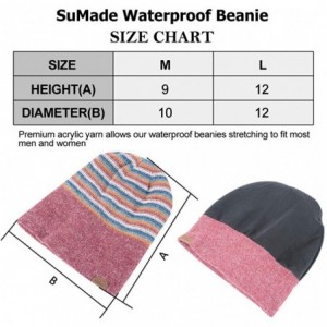 Skullies & Beanies Waterproof Beanie Hat- Unisex Lightweight Soft Spring Knitted Acrylic Slouchy Skull Cap Anti UV - CY18X9G3...