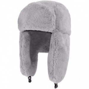 Bomber Hats Winter 3 in 1 Thermal Fur Lined Trapper Bomber Hat with Ear Flap Full Face Mask Windproof Baseball Ski Cap - C718...