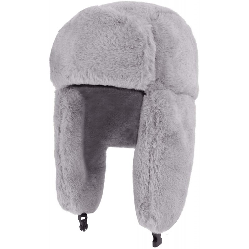 Bomber Hats Winter 3 in 1 Thermal Fur Lined Trapper Bomber Hat with Ear Flap Full Face Mask Windproof Baseball Ski Cap - C718...