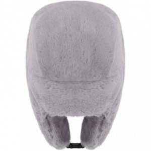 Bomber Hats Winter 3 in 1 Thermal Fur Lined Trapper Bomber Hat with Ear Flap Full Face Mask Windproof Baseball Ski Cap - C718...