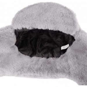 Bomber Hats Winter 3 in 1 Thermal Fur Lined Trapper Bomber Hat with Ear Flap Full Face Mask Windproof Baseball Ski Cap - C718...