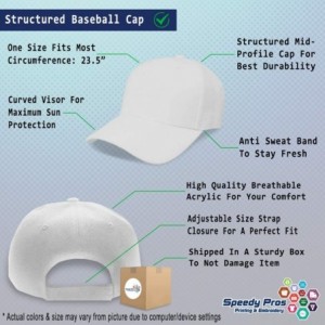 Baseball Caps Custom Baseball Cap U.S. Navy Seal Embroidery Acrylic Dad Hats for Men & Women - White - CT18SG3NQXG $10.06