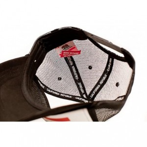 Baseball Caps Custom California Republic State Flag Cali Unisex-Adult Trucker Hat Multi - White/Black - CJ12J1O9VAL $15.10