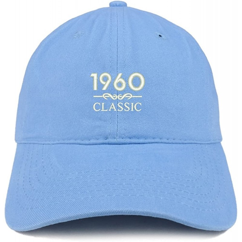 Baseball Caps Classic 1960 Embroidered Retro Soft Cotton Baseball Cap - Carolina Blue - CQ18CODSXM9 $14.35