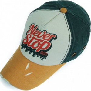 Baseball Caps Distressed Curved Brim Trucker Hat Structured Printed Baseball Cap - Color10 - CE12FIQ9IA9 $17.48