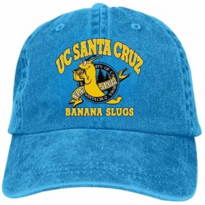 Baseball Caps Adult Unisex Cowboy Cap-Creative UC San-ta Cruz Slugs Fashion Printed Basetball Hat Creative Design - Blue - CE...