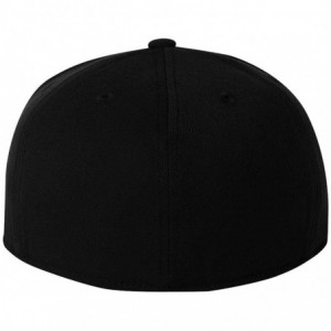 Baseball Caps Flexfit Flat Bill Cap - Black - C311664IFT9 $13.09