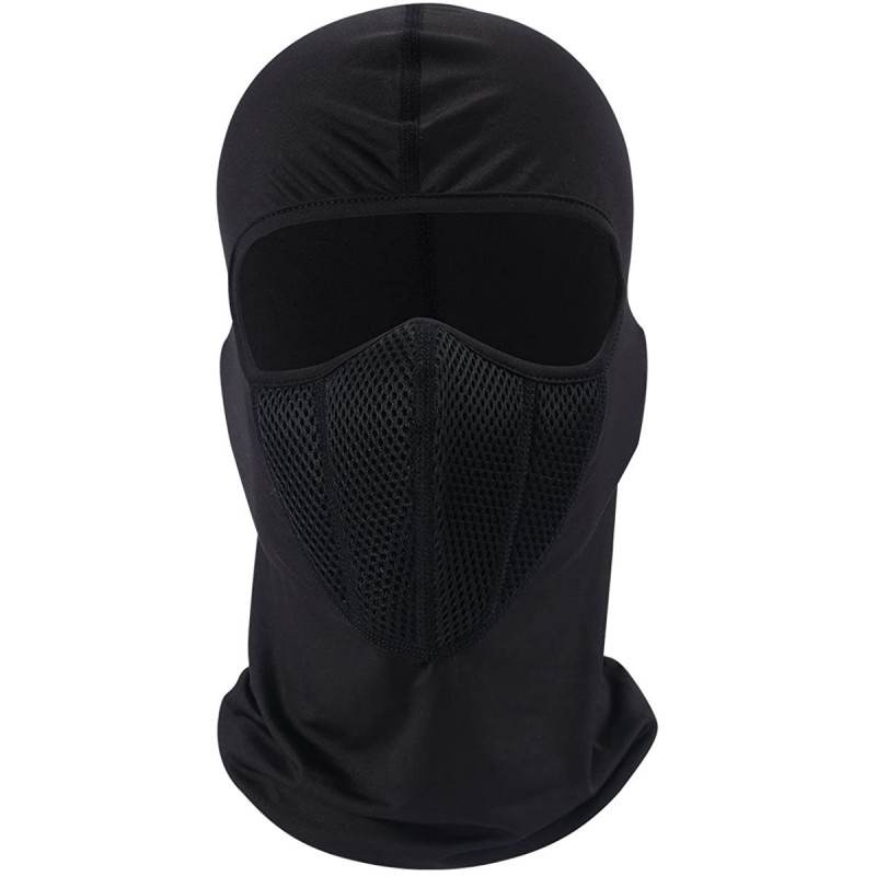 Balaclavas Windproof Face Mask-Balaclava Hood-Cold Weather Motorcycle Ski Mask - Black - CY18YOAA9IX $11.89