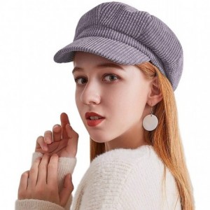 Berets Womens Berets Hats Stylish Newsboy Cap Hat Ivy Sweet Berets Winter Warm Headwear - Style1-grey - CJ18IL22UMI $17.04