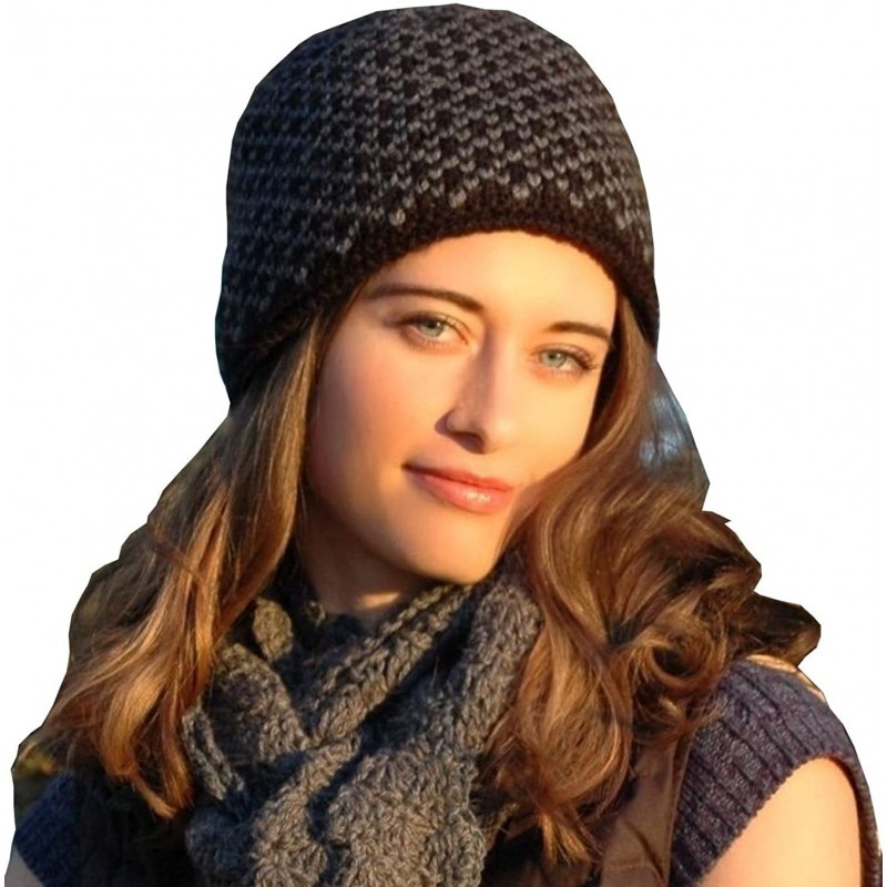 Skullies & Beanies Winter Sport Wind Stopper Lined Alpaca Beanie Hat - Unisex - Black - CO182SLTRQ2 $40.64