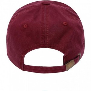 Baseball Caps Girl Power Dad Hat Cotton Baseball Cap Polo Style Low Profile - Burgundy - CE18Q25CY4Y $14.67