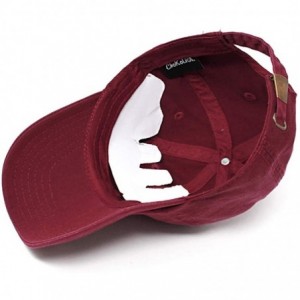 Baseball Caps Girl Power Dad Hat Cotton Baseball Cap Polo Style Low Profile - Burgundy - CE18Q25CY4Y $14.67