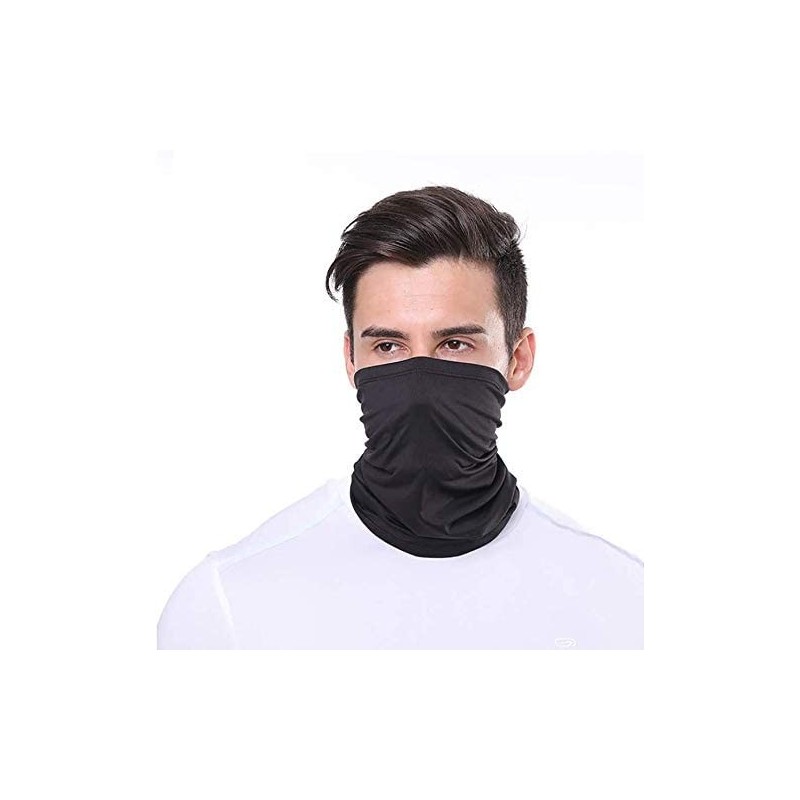 Balaclavas Women Face Scarf Workout Bandana Headband- Balaclava- Neck Gaiter- Dust Wind Protection - Black - C9198H0OGXG $8.34