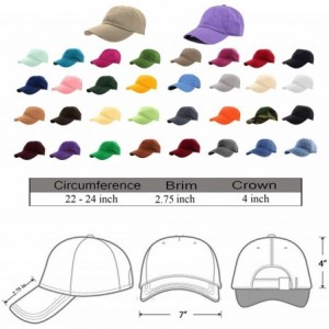 Baseball Caps Baseball Caps Dad Hats 100% Cotton Polo Style Plain Blank Adjustable Size - Wine - CE18EZG3N2G $10.80