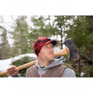 Newsboy Caps Original Kromer Cap - Winter Wool Hat with Earflap - Blaze Orange - C0115C4FJWP $36.54