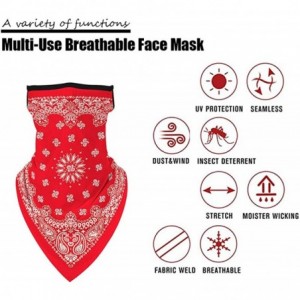 Balaclavas Bandana Face Mask with Ear Loops Women Men Neck Gaiter Motorcycle Summer Dust UV - 17 - CM198DYTGGY $8.17