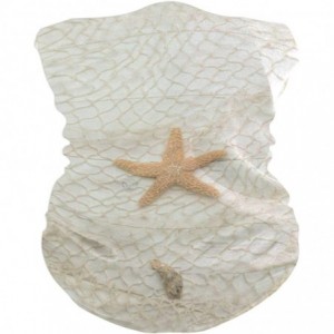 Balaclavas Seashell Starfish Face Mask UV Sun Mask Dust Wind Neck Gaiter Magic Bandana - CQ197QU4KTN $11.50