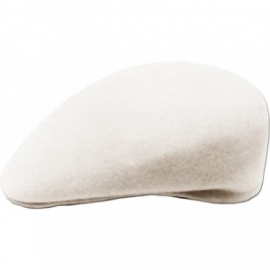 Newsboy Caps Wool Felt Ascot Men's Newsboy Ivy Cabbie Hat Cap Golf Driving - White - CG11NHXFF3B $16.60