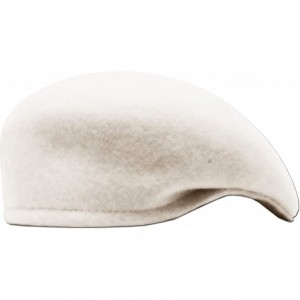 Newsboy Caps Wool Felt Ascot Men's Newsboy Ivy Cabbie Hat Cap Golf Driving - White - CG11NHXFF3B $16.60