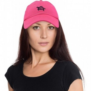 Baseball Caps Turtle Hat Nature Womens Baseball Cap - Hot Pink - CP18M9UO25S $13.48