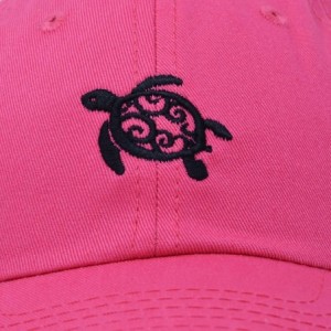 Baseball Caps Turtle Hat Nature Womens Baseball Cap - Hot Pink - CP18M9UO25S $13.48