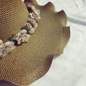 Sun Hats Women Bowknot Straw Hat Stripe Floppy Foldable Roll up Beach Cap Sun Hat Outdoor UV +50 - 05 Khaki - CE18UD88UG0 $18.15