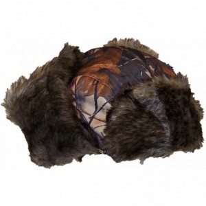 Bomber Hats Adult Tree Camouflage Russian/Hunters W/Soft Faux Fur Winter Cap(One Size) - Maple - C518Z39Q6HE $20.05