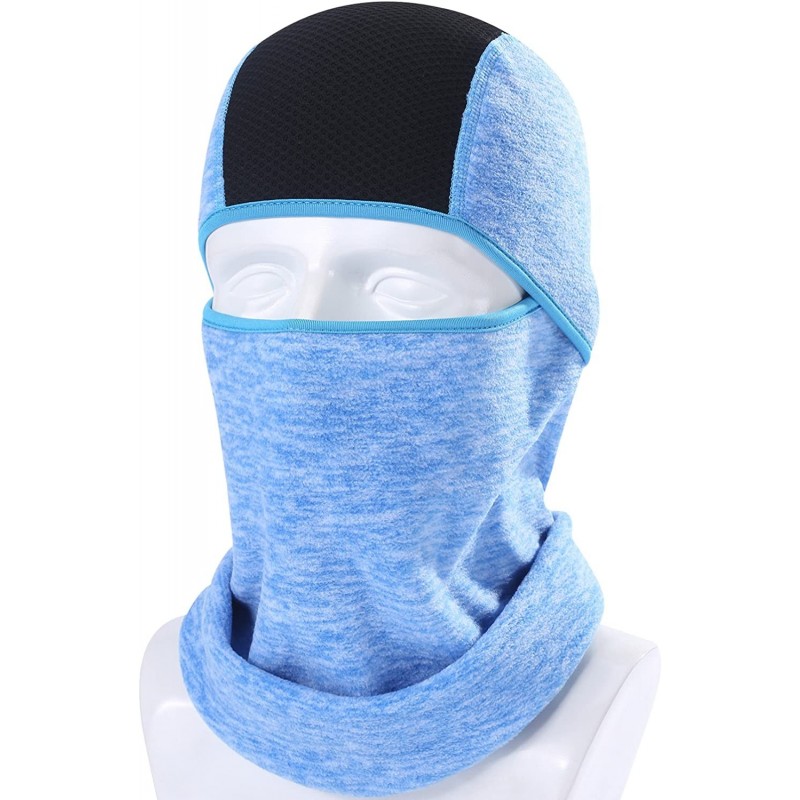 Balaclavas Original Double Layer Fleece - Heavyweight Neck Warmer Balaclava - Warm - Blue 04 - CD18GE7M4GS $13.69