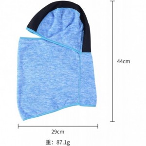 Balaclavas Original Double Layer Fleece - Heavyweight Neck Warmer Balaclava - Warm - Blue 04 - CD18GE7M4GS $13.69