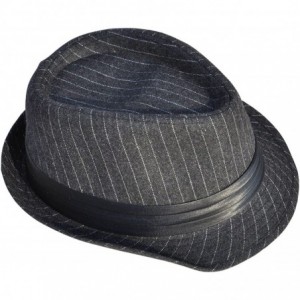 Fedoras Men's Women's Manhattan Structured Gangster Trilby Fedora Hat - S_charcoal Grey - CG11N2MFKA9 $13.20