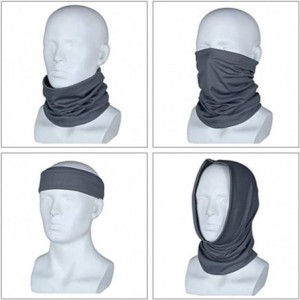 Balaclavas Unisex Seamless Neck Gaiters Bandanas - Dust Proof UV Protection Bandana Balaclava for Sport&Outdoor - Black - CA1...