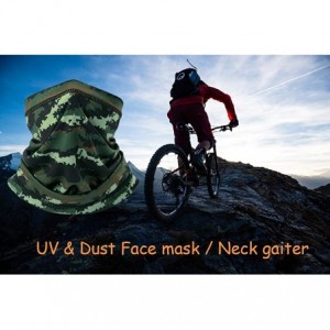 Balaclavas Camouflage Bandana/Summer Neck Gaiter/Face Mask Scarf/Cycling Face Shield - Ax-k-10 - C41993RI75T $11.62