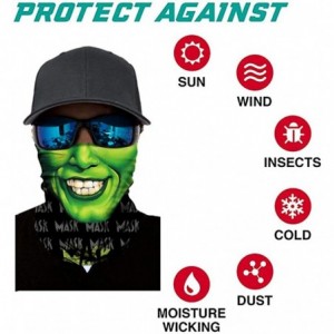 Balaclavas 3D Face Mask Seamless Bandana Unisex Headscarf UV Protection Scarf - Green 9 - CL199ZWI59W $9.76
