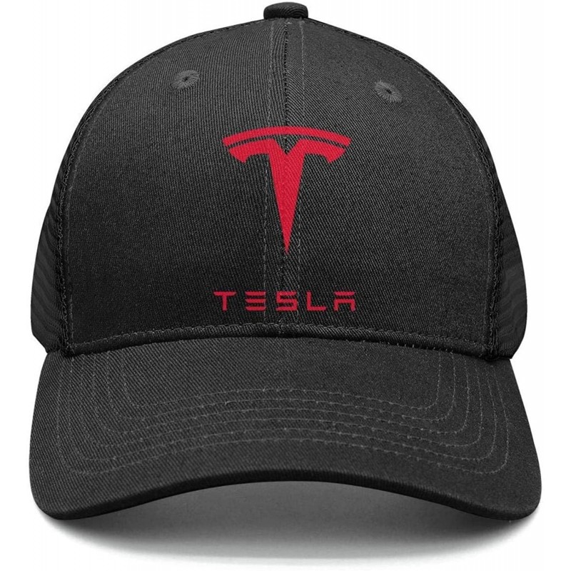 Baseball Caps Classic Tesla Car Baseball Hat for Mens Womens Trucker Cap - Tesla-23 - C318LG96A9E $14.36