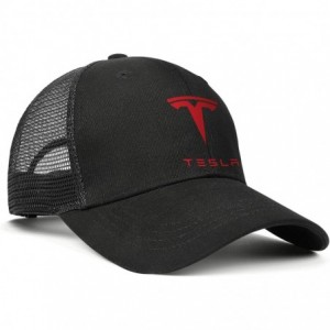 Baseball Caps Classic Tesla Car Baseball Hat for Mens Womens Trucker Cap - Tesla-23 - C318LG96A9E $14.36