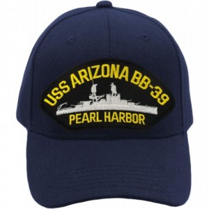 Baseball Caps USS Arizona BB-39 - Pearl Harbor - Hat/Ballcap Adjustable One Size Fits Most - Navy Blue - CW18SU2ZUA5 $43.28