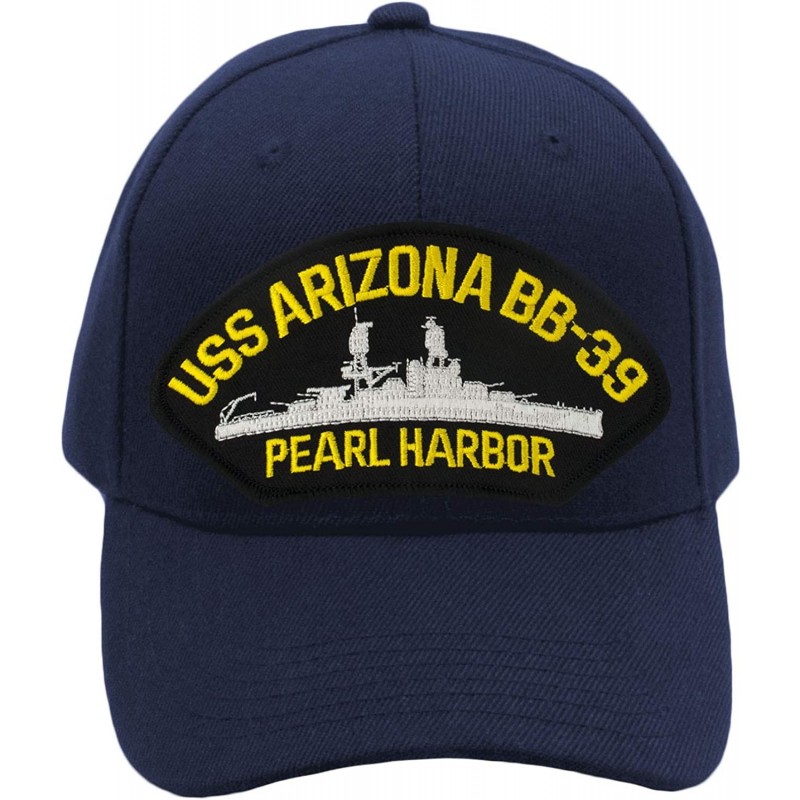 Baseball Caps USS Arizona BB-39 - Pearl Harbor - Hat/Ballcap Adjustable One Size Fits Most - Navy Blue - CW18SU2ZUA5 $26.42