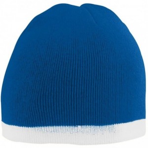 Skullies & Beanies Mens 6820 - Royal/White - C111RGJ1DXD $10.85