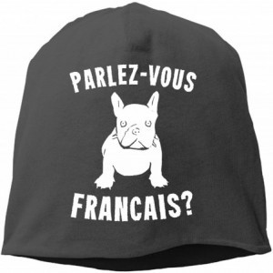 Skullies & Beanies Knit Beanie Skull Cap Unisex Winter Hat - I Love My Dog - French Bulldog4 - CJ18NZX7WZ9 $13.79