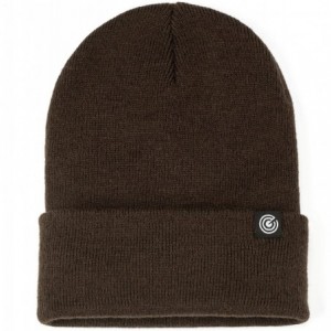 Skullies & Beanies Cuffed Beanie for Men & Women - Soft- Warm Knit - Brown - C6180AKKKOI $15.90