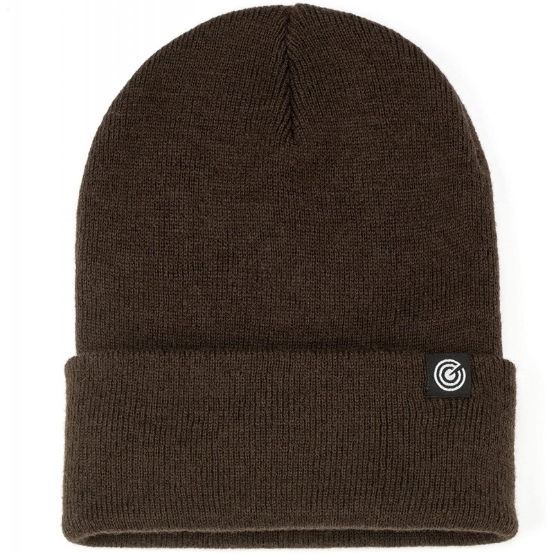 Skullies & Beanies Cuffed Beanie for Men & Women - Soft- Warm Knit - Brown - C6180AKKKOI $15.90