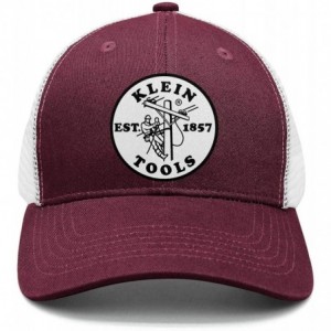 Baseball Caps Unisex Dad Cap Trucker Hat Casual Breathable Baseball Snapback - Maroon-3 - CJ18Q7M0ORC $15.51