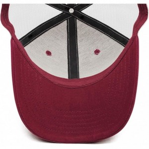 Baseball Caps Unisex Dad Cap Trucker Hat Casual Breathable Baseball Snapback - Maroon-3 - CJ18Q7M0ORC $35.50